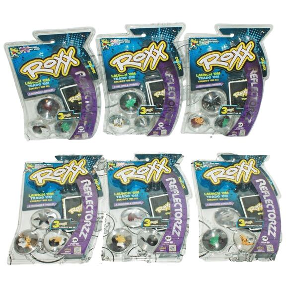 6 Pack Lot - Vintage Roxx Reflector 3d Collectible Reflection Game Disc Toy 2012 - Picture 1 of 9